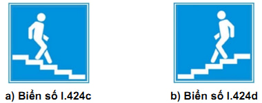 Biển số I.424 (c,d) "Hầm chui qua đường cho người đi bộ"