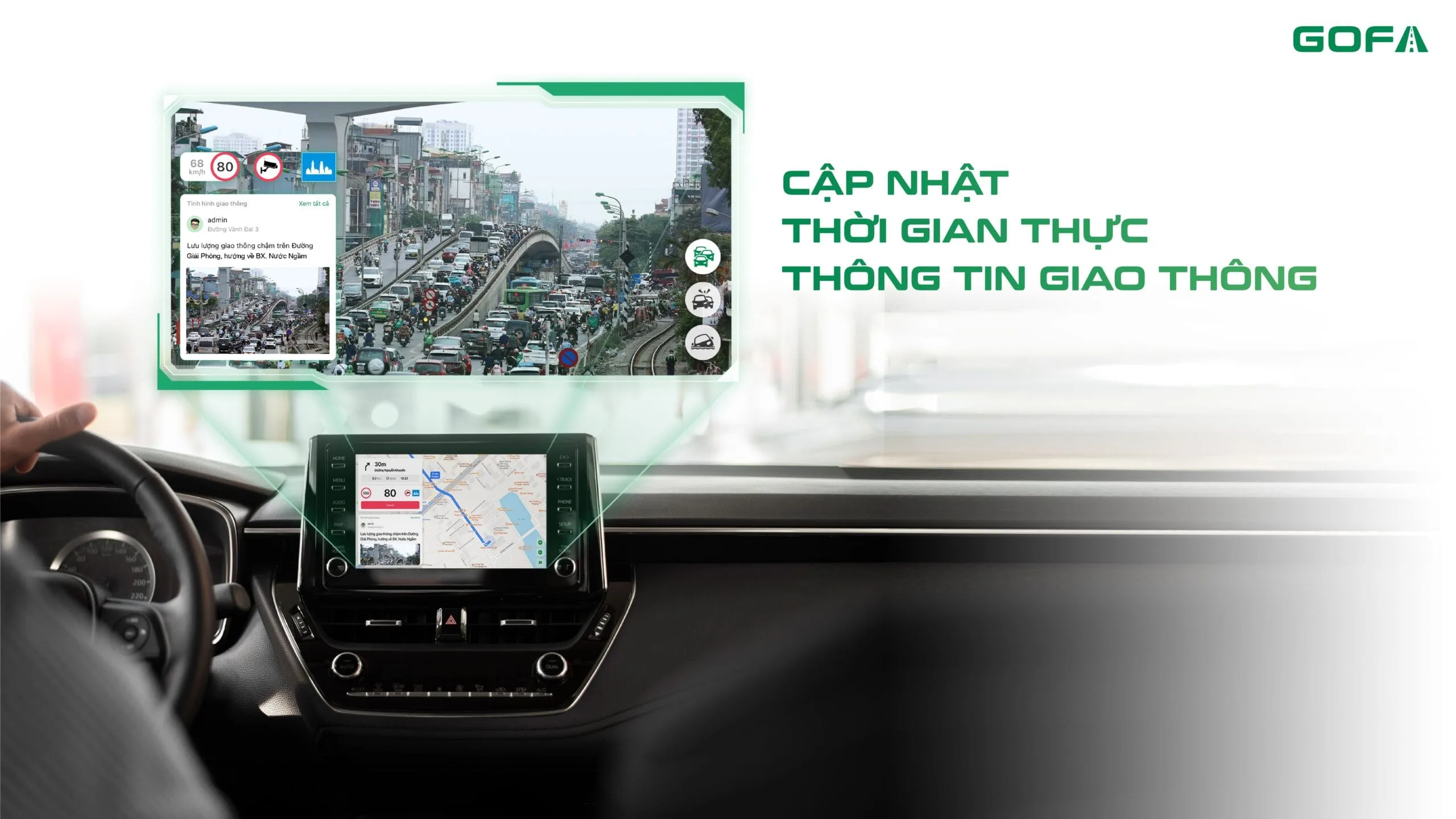 Cảnh báo thông tin giao thông theo thời gian thực