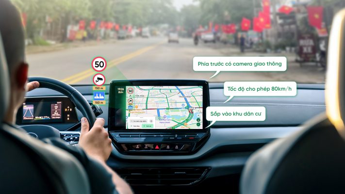 GOFA cảnh báo chính xác tốc độ giới hạn, camera giao thông, biển ra/vào khu dân cư...